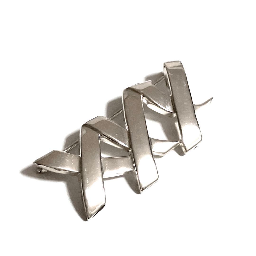 Tiffany&Co. ティファニー トリプル キス xxx ブローチ シルバー
