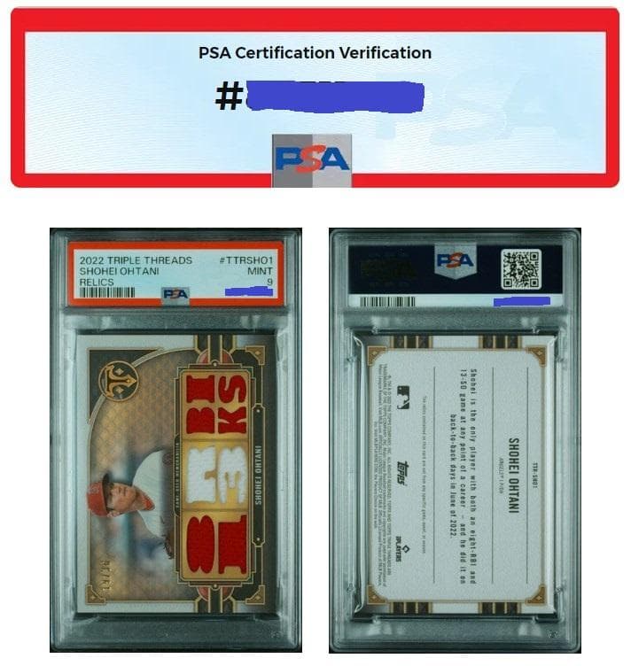 大谷翔平TOPPS TRIPLE THREADS RELICS #TTRSHO1