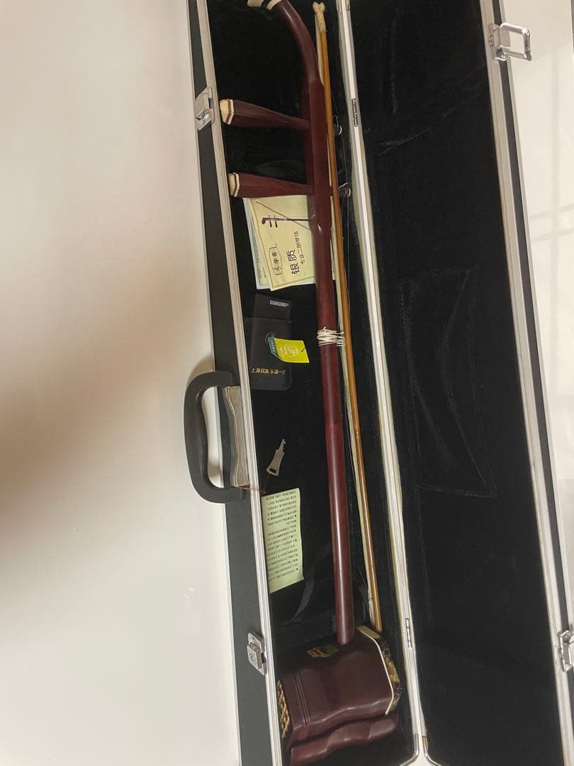 二胡 ダークブラウン ケース付き