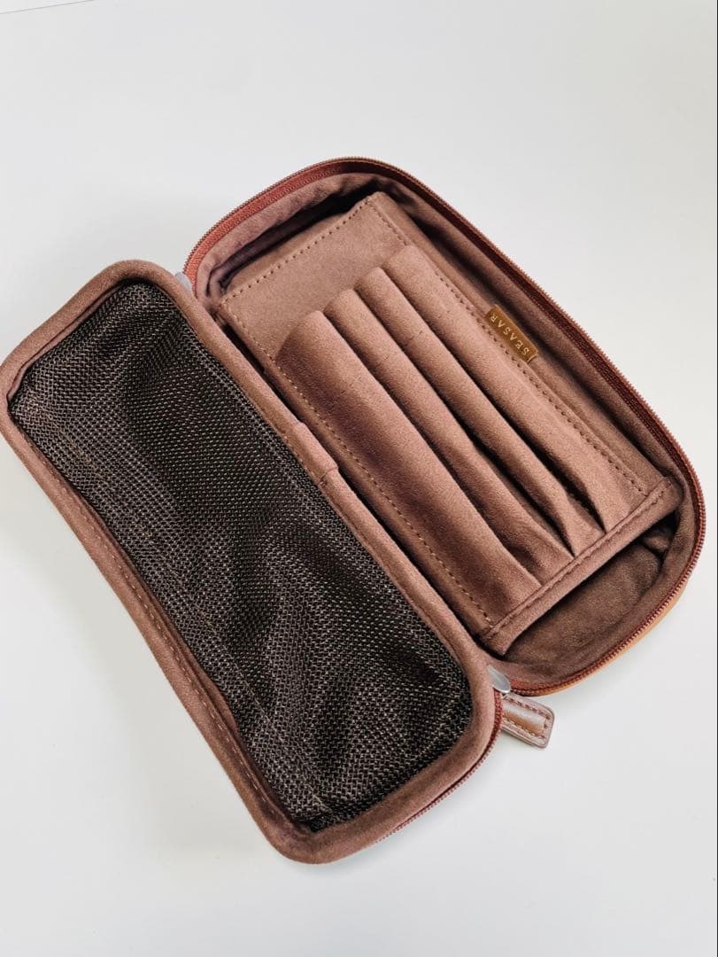SEASAR・OctFoldペンケースブラウン(ナイロン)