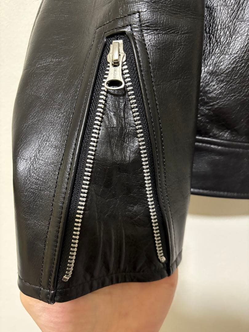 も*ー様 Deluxe Clothing ライダース シングル レザージャケット