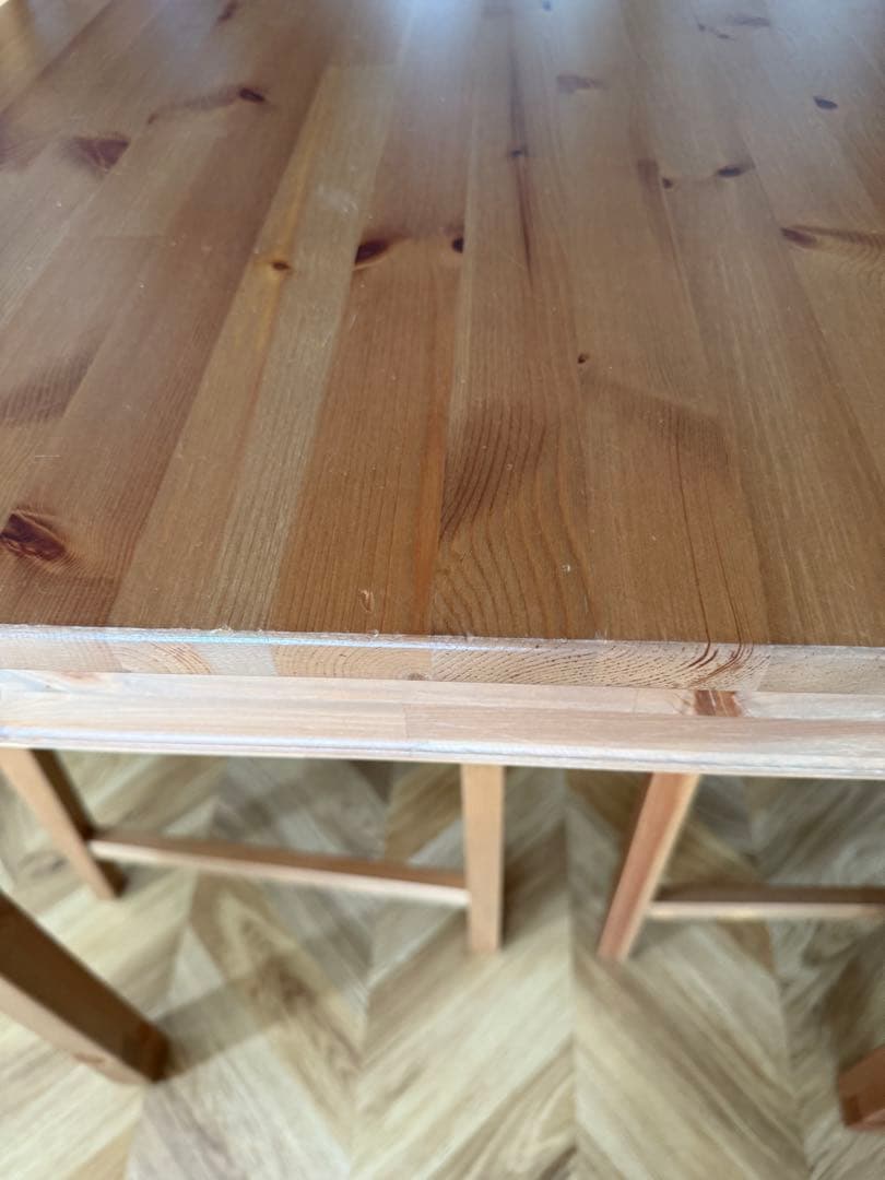 【静岡引取り限定】IKEA ヨックモック　ダイニングテーブル　イス4脚セット