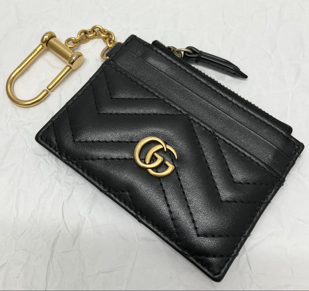 GUCCI ＆カードケース GGマーモント 627064 ブラック