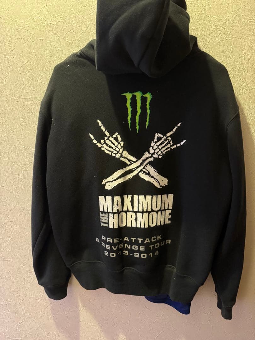 マキシマム ザ ホルモン ×Monsterパーカー 黒M