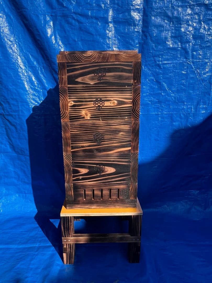 ニホンミツバチ　重箱式巣箱　営巣用巣箱3段　板厚3cm