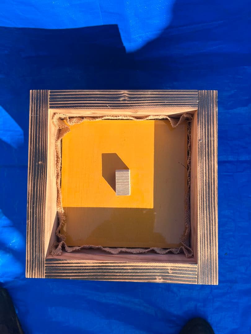 ニホンミツバチ　重箱式巣箱　営巣用巣箱3段　板厚3cm