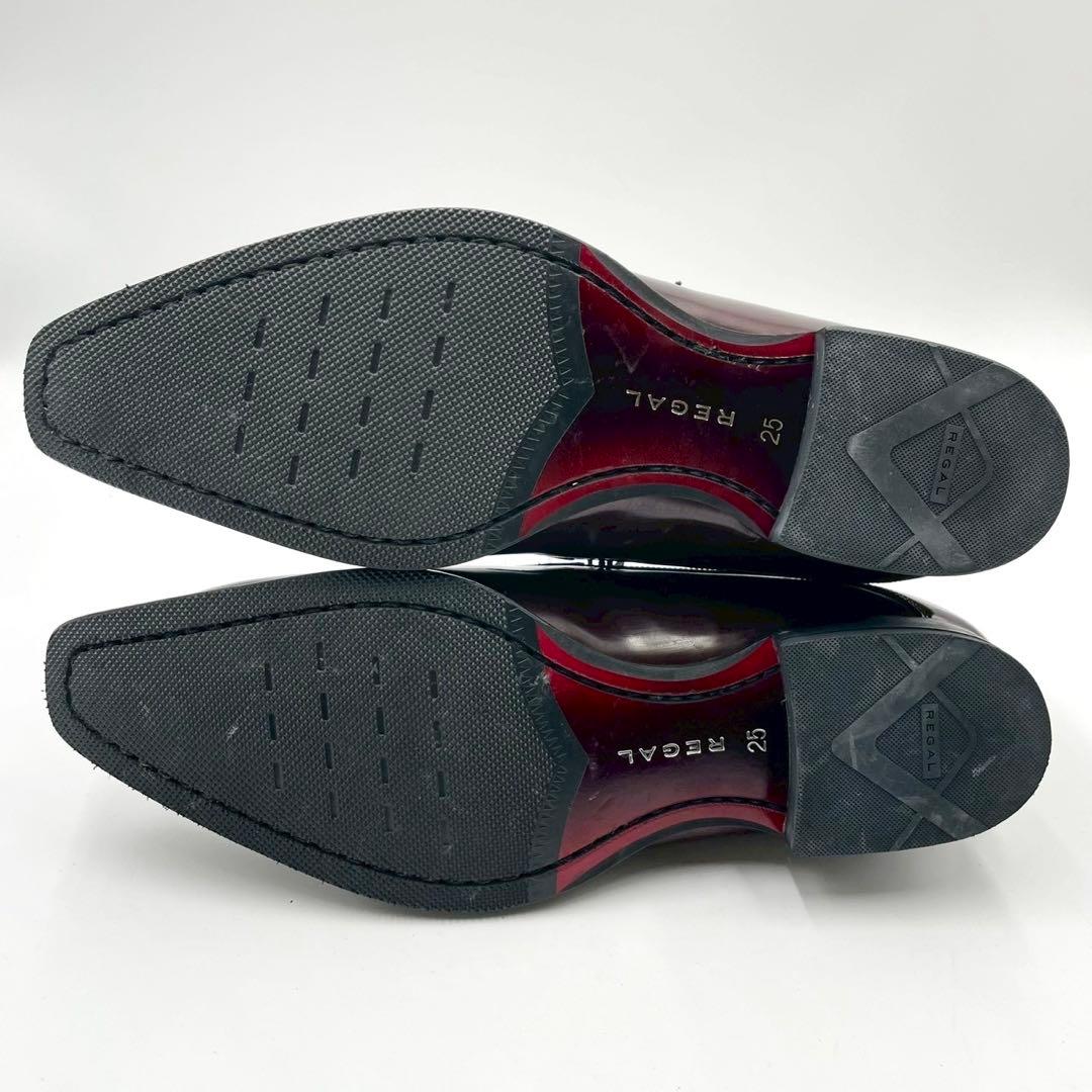 極美品 リーガル ビジネス Uチップ 外羽根 25cm ブラウン Y1334