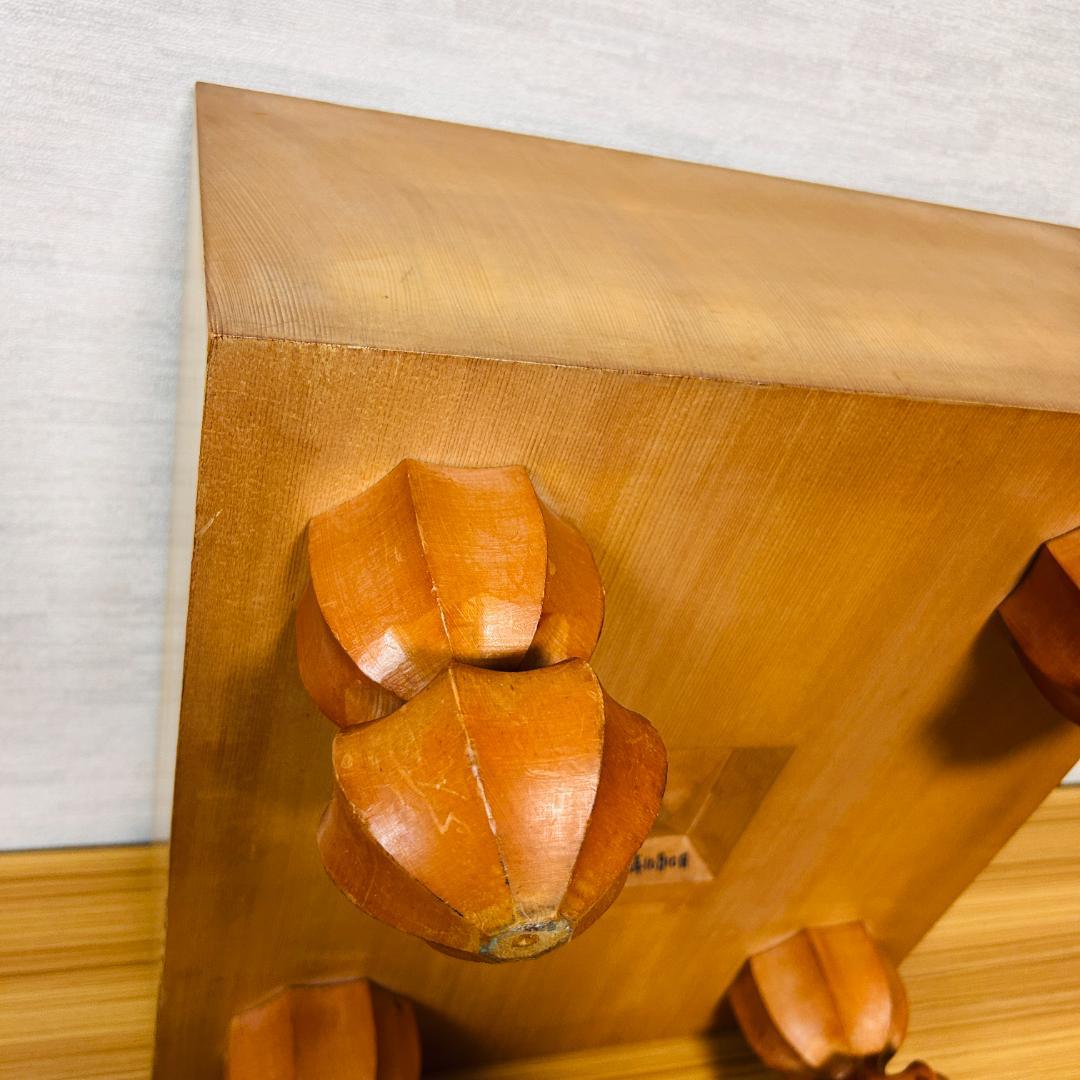 【昭和55年製】脚付碁盤 天地柾 柾目 囲碁 ヘソ有り 19路盤