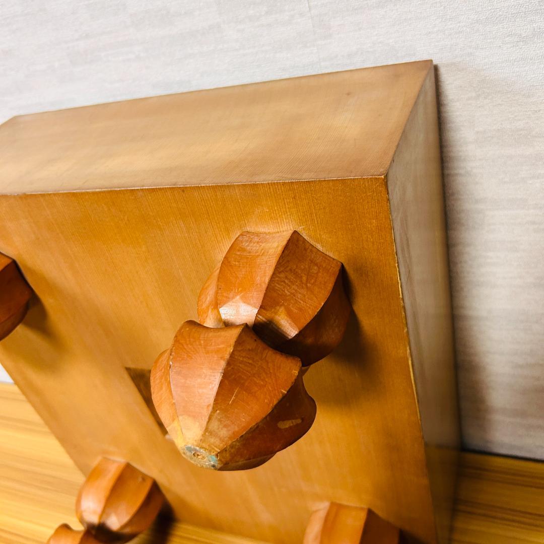 【昭和55年製】脚付碁盤 天地柾 柾目 囲碁 ヘソ有り 19路盤