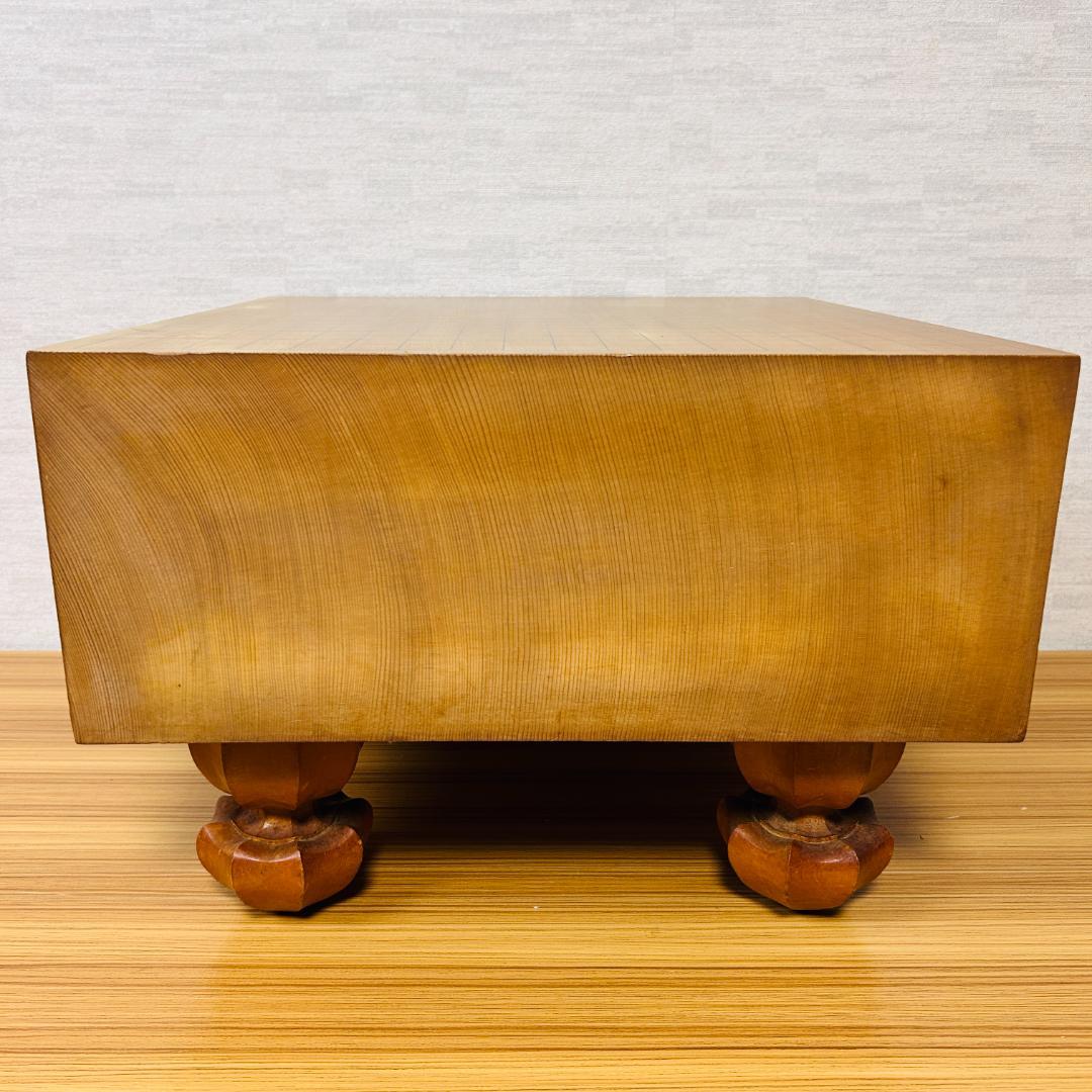 【昭和55年製】脚付碁盤 天地柾 柾目 囲碁 ヘソ有り 19路盤