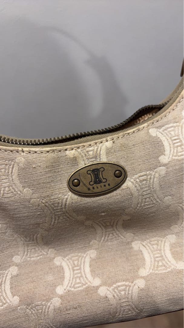 オールドセリーヌ　マカダム柄　アヴァ　キャンバス生地　ヴィンテージ