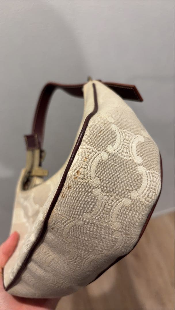 オールドセリーヌ　マカダム柄　アヴァ　キャンバス生地　ヴィンテージ