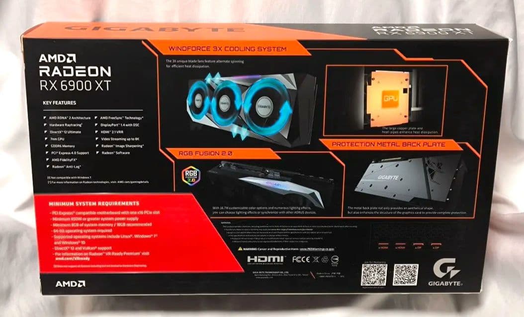 新品未開封 AMD Radeon RX6900XT搭載 GDDR6 16GB