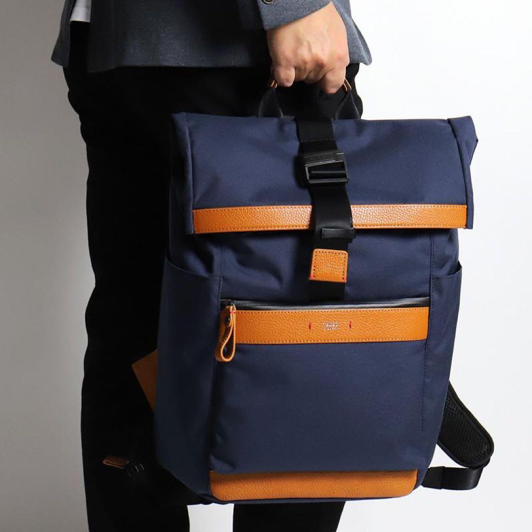新品TAKEO KIKUCHIタケオキクチ　リュック紺バックパックビジネスバッグ