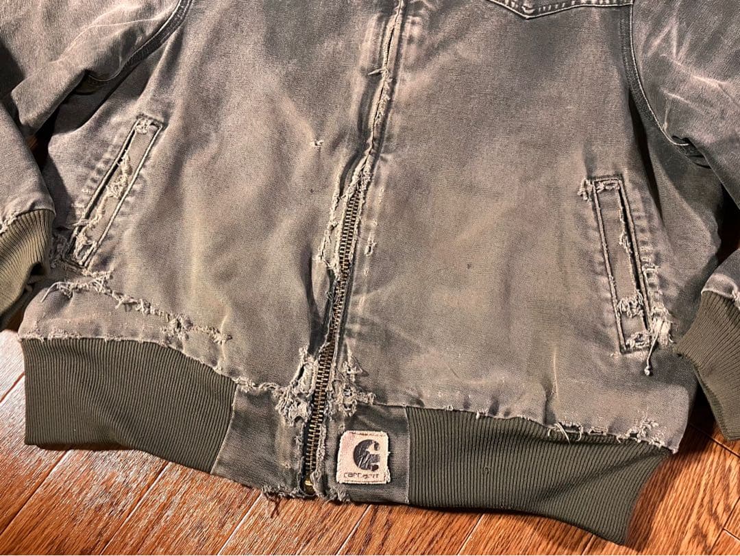 【唯一無二】カーハート サンタフェジャケット J14 MOS(モスグリーン) L