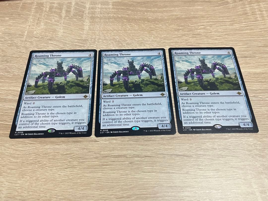 イクサラン　うろつく玉座　英語　レア　3枚セット