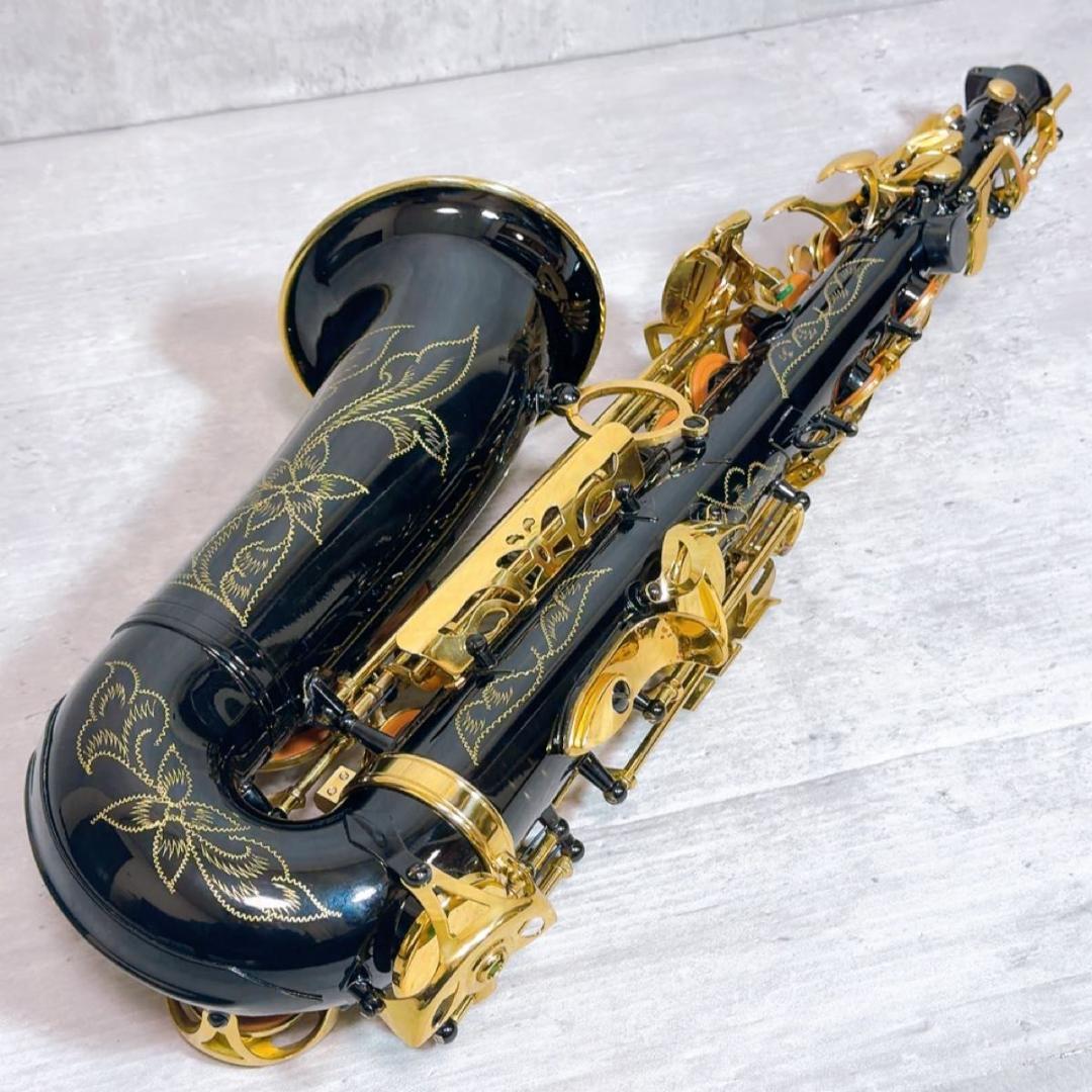 良品! アルトサックス　黒 ゴールド　管楽器　ノーブランド　ケース