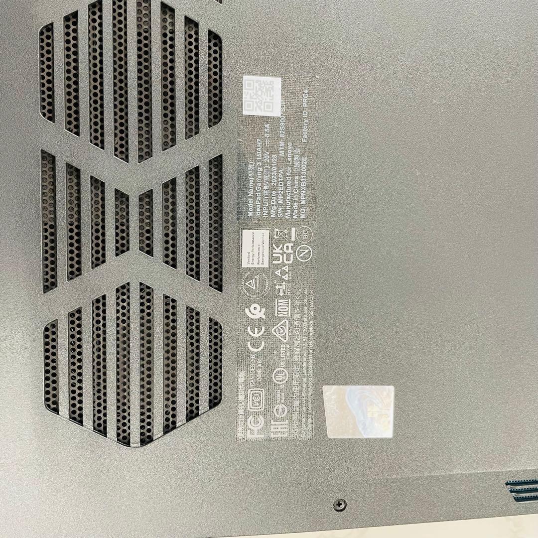 Windowsノート本体 Lenovo IdeaPad Gaming 3 15IAH7 12450H