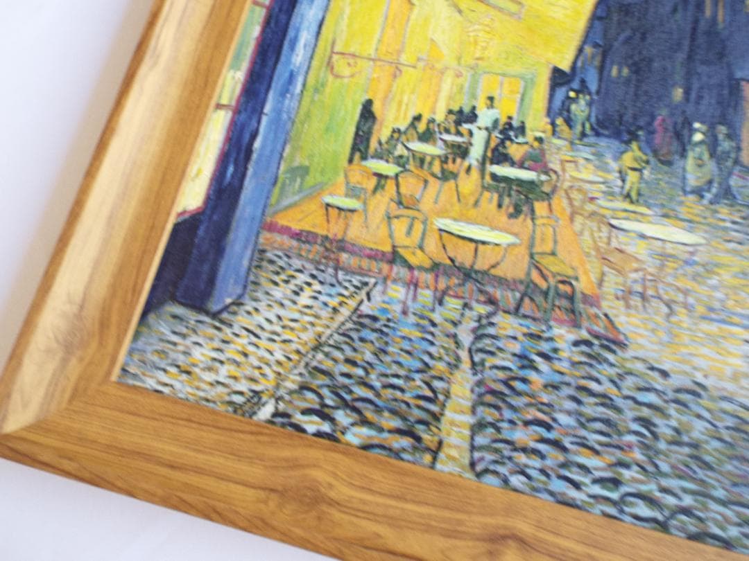 ゴッホ　夜のカフェテラス　ゴッホの立体複製画「アルゴグラフ」