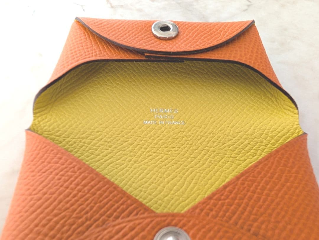 【新品未使用】HERMES バスティア エルメスオレンジ ライム