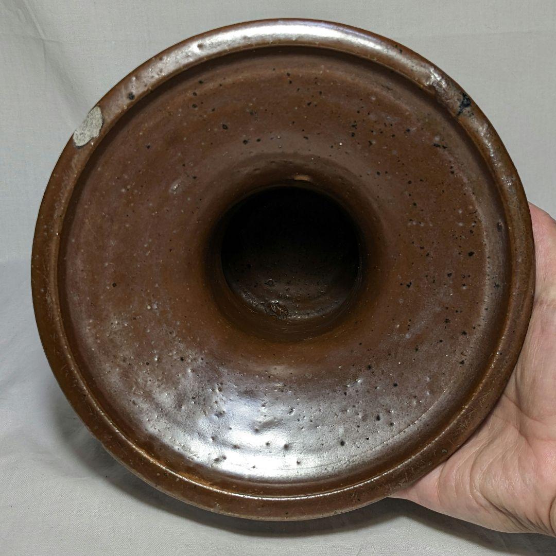 古丹波写or古常滑写 耳付花器 合箱合布 花入 花瓶 フラワーベース 華道具