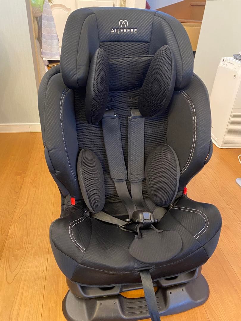 美品 エールべべ スイングムーンプレミアムＳ　ジュニアシート 説明書付　ブラック