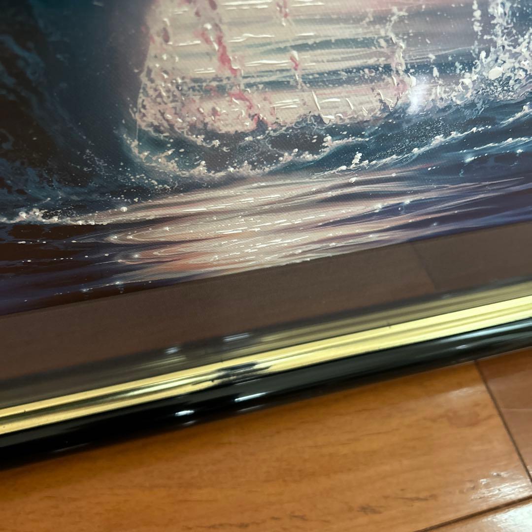 ラッセン　エンシャントミステリー　本人金ペンサイン 版画