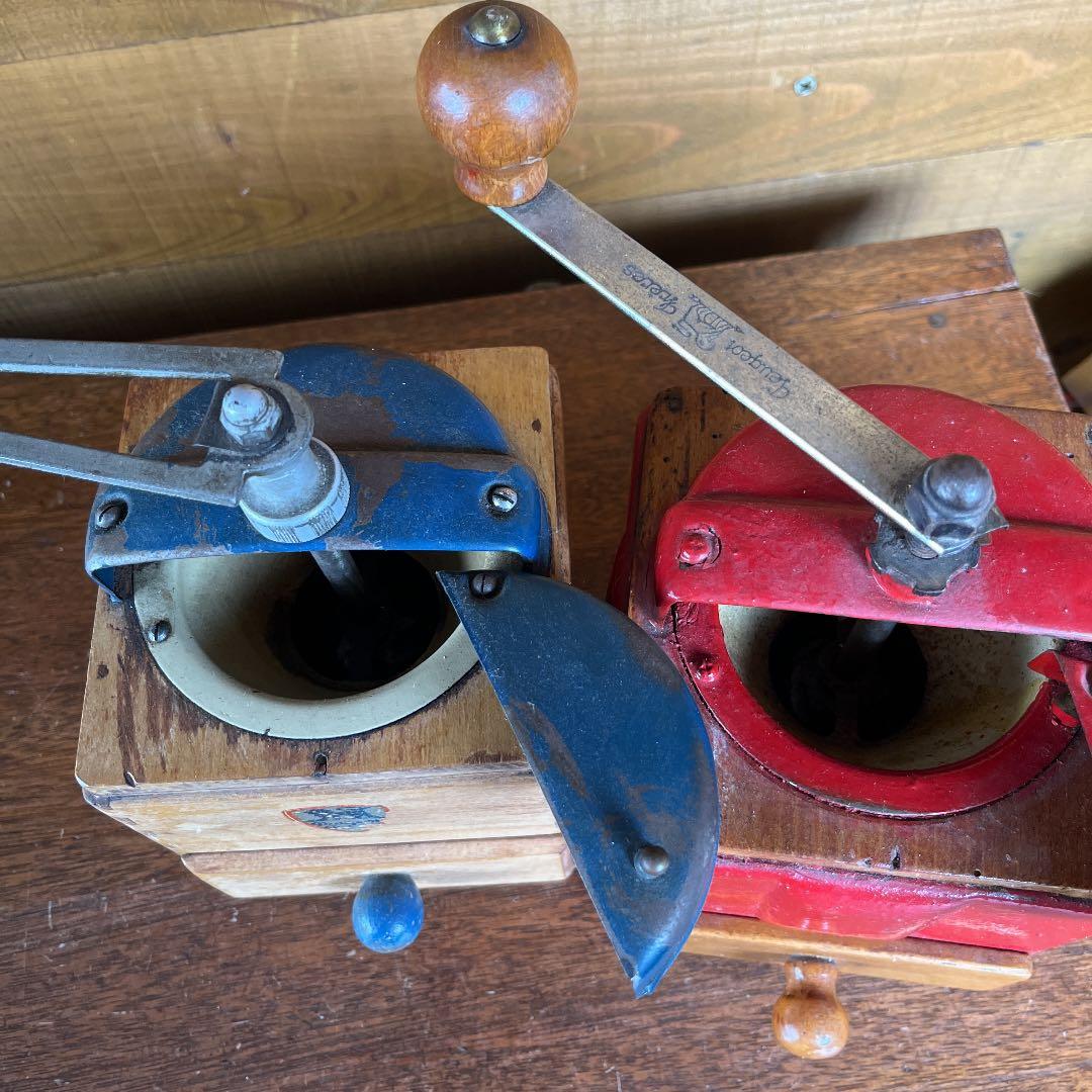 アンティーク　プジョーコーヒミルセット