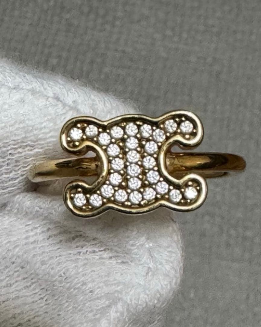 CELINE トリオンフ スモールリング　極美品