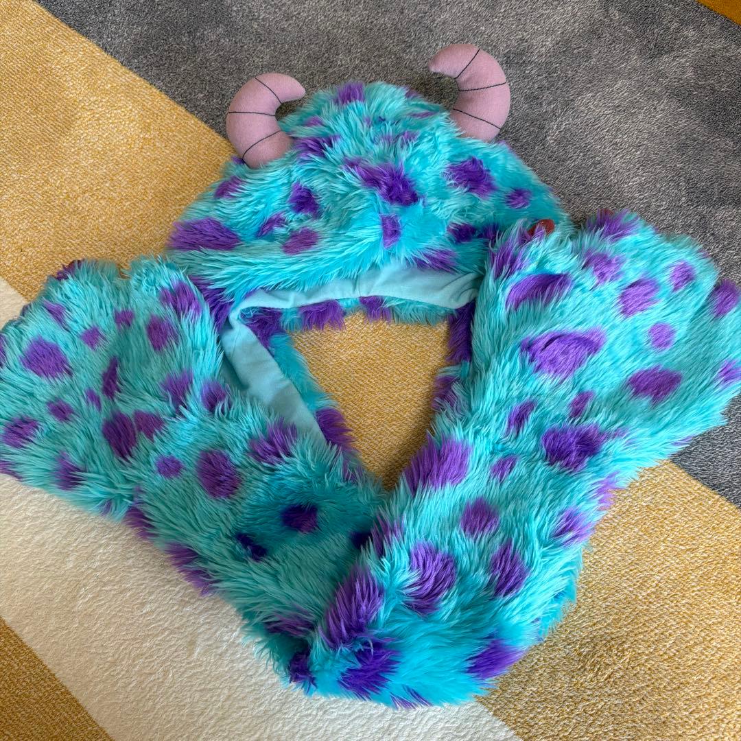 Disney モンスターズインク サリー　マフラーファンキャップ