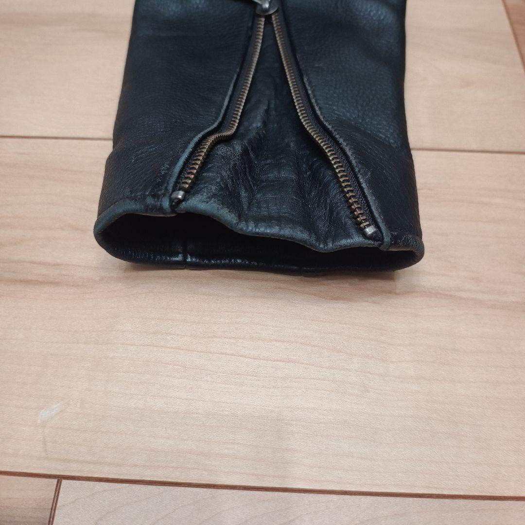 Harley Davidson シングルライダースジャケット S 黒/黄