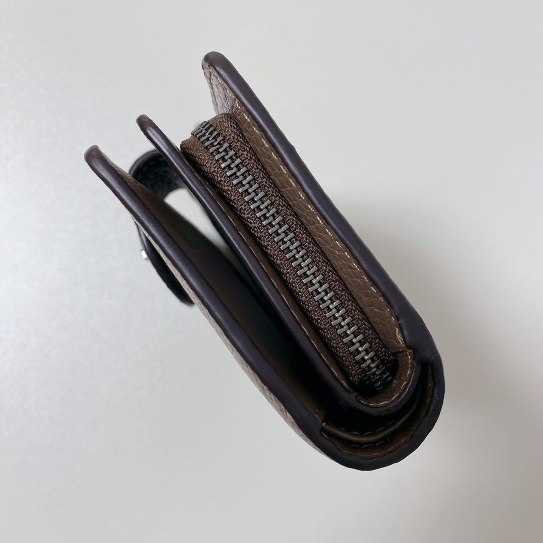 【新品未使用】COACHコーチ★二つ折り財布★ミディアムウォレット★ブラウン茶色