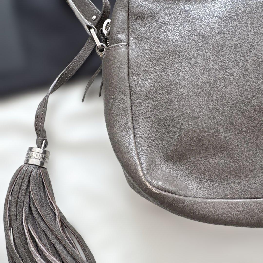 【レシート有り】サンローラン　ルーカメラバッグ　ショルダー　グレー