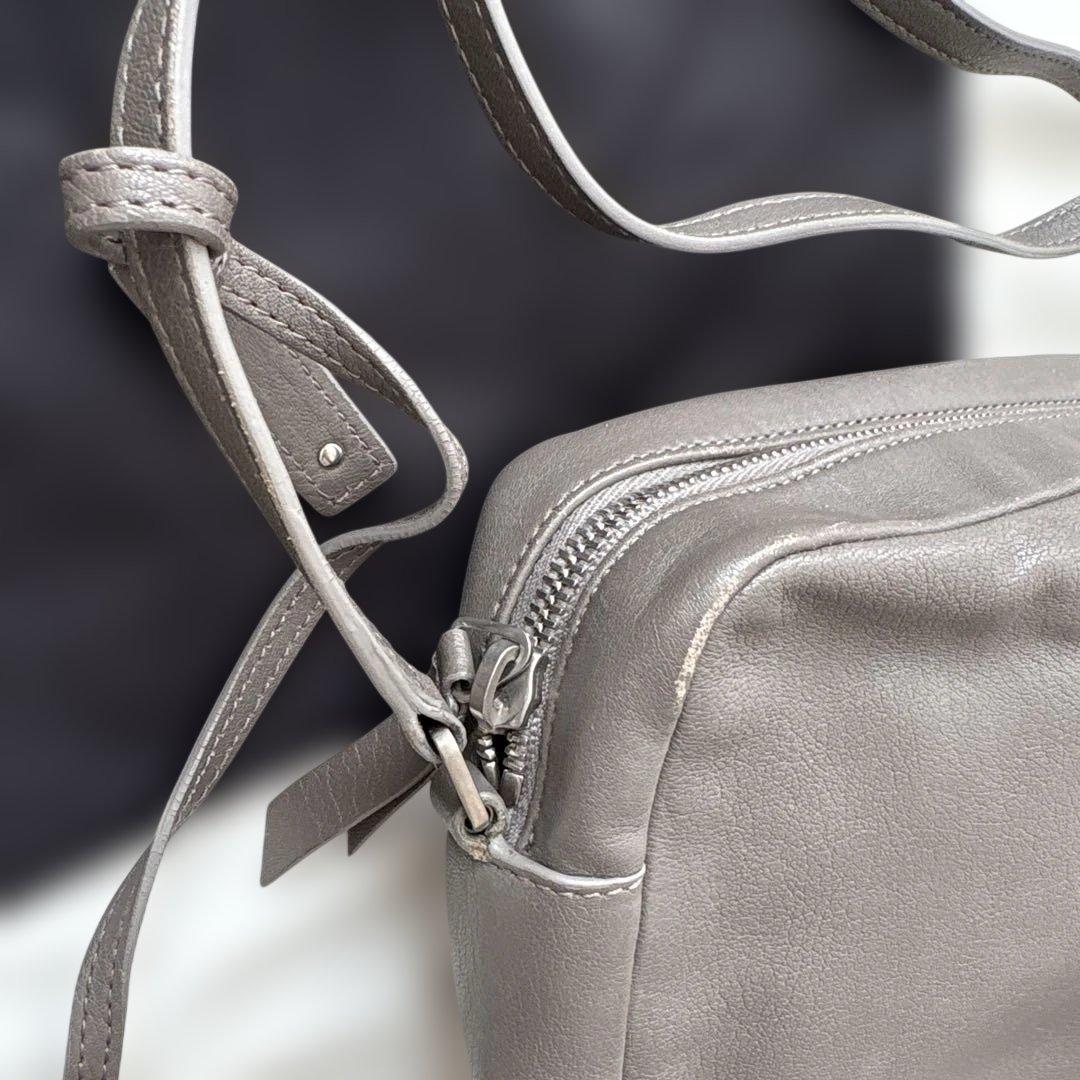 【レシート有り】サンローラン　ルーカメラバッグ　ショルダー　グレー