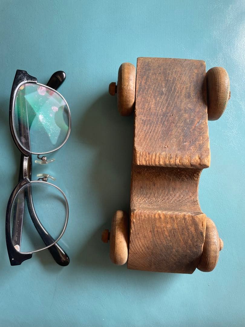 古いクルマの木製玩具　サンフランシスコのフリマで購入