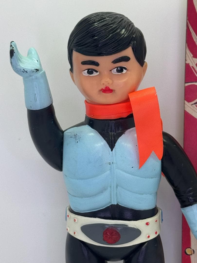 当時物　仮面ライダー　フィギュア　ソフビ　旧バンダイ　面取れ　70年代