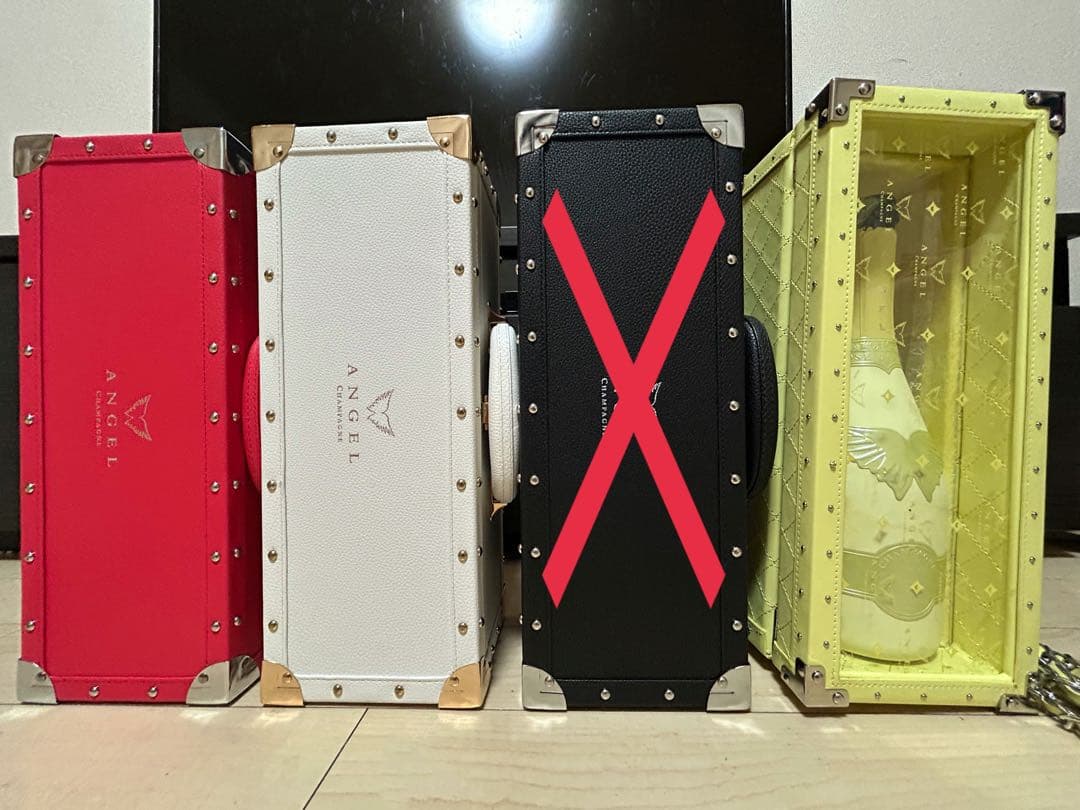 ANGELエンジェルシャンパンケース3本(空き瓶付き)