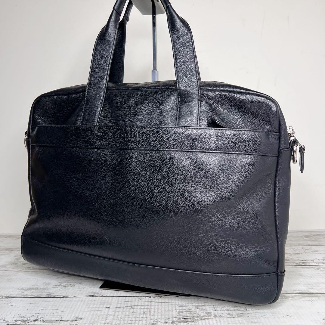 COACH コーチ レザー 2way ビジネスバッグ ショルダーバッグ