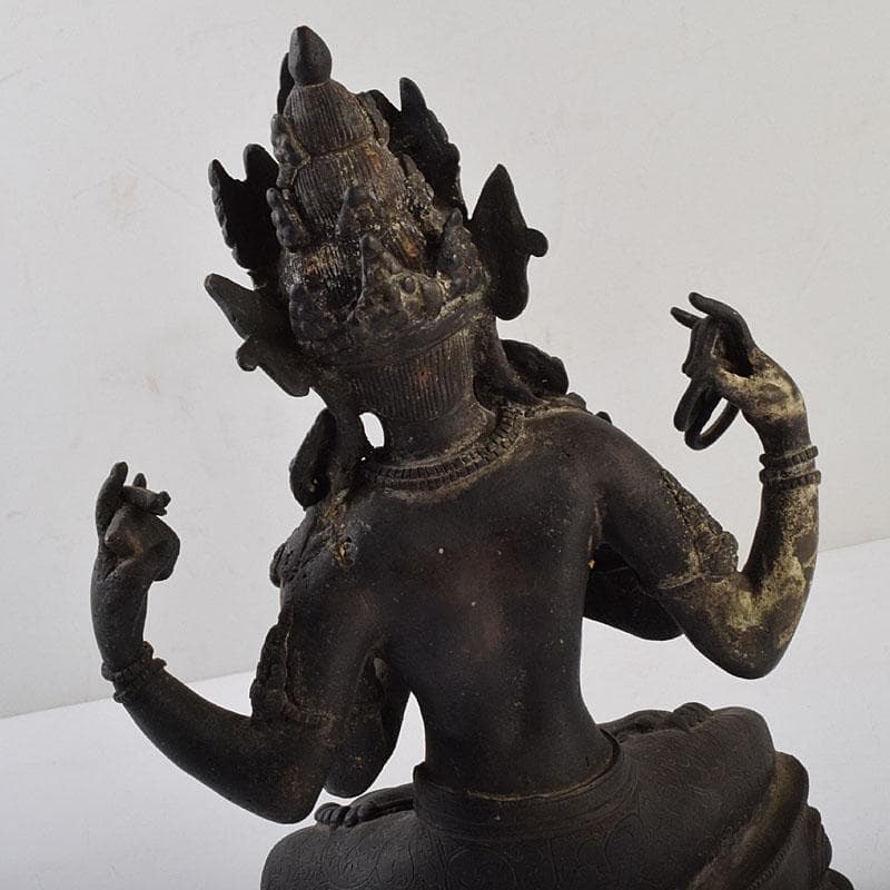 横山　中国　古銅　チベット仏　仏像　M　R9256