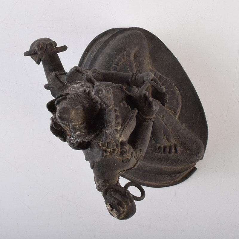 横山　中国　古銅　チベット仏　仏像　M　R9256