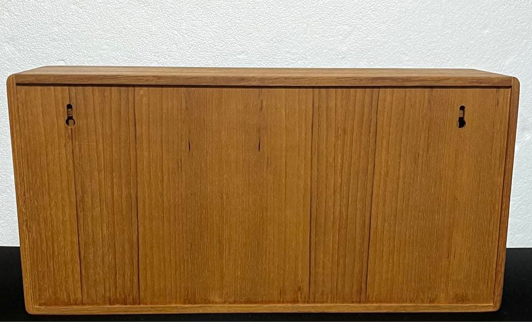 チーク材 DVD テープホルダー ウォールラック 壁掛け 収納 ヴィンテージ