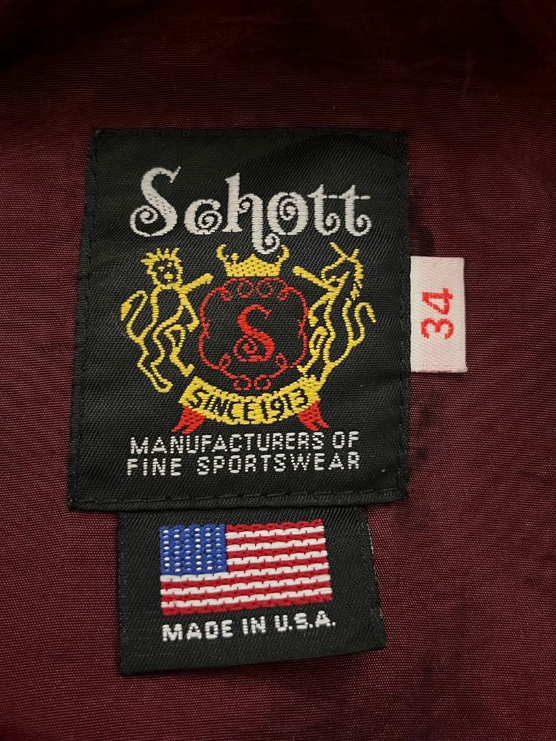 Schott 641xx シングルライダース ブラック 34