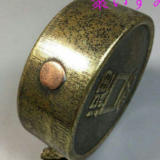 骨董雑品古工芸品真鍮の雫文房書道用品z