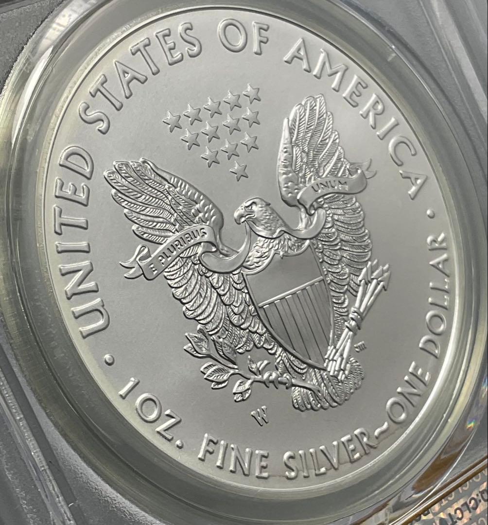 2016 アメリカ イーグル銀貨　PCGS SP70 Lettered Edge