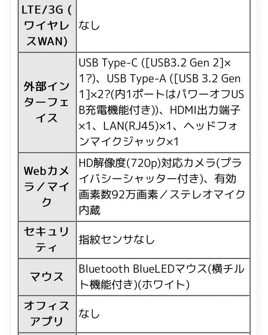 新品同様NEC LAVIE 国内生産 ノートパソコン 23夏N15Slim