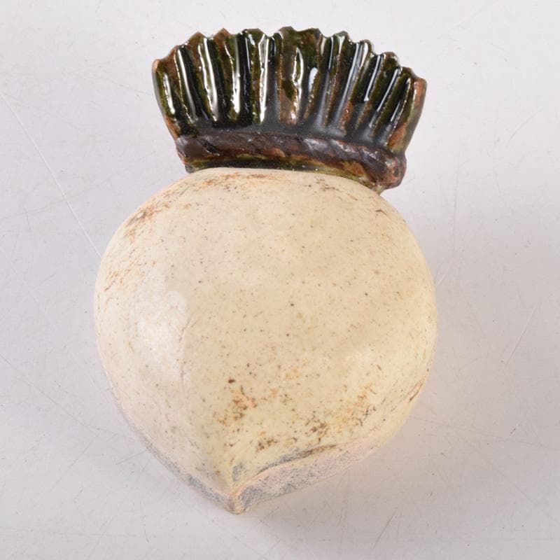 茶道具　白倉窯　伊村彰介作　蕪形　香合　共布共箱　V　8128