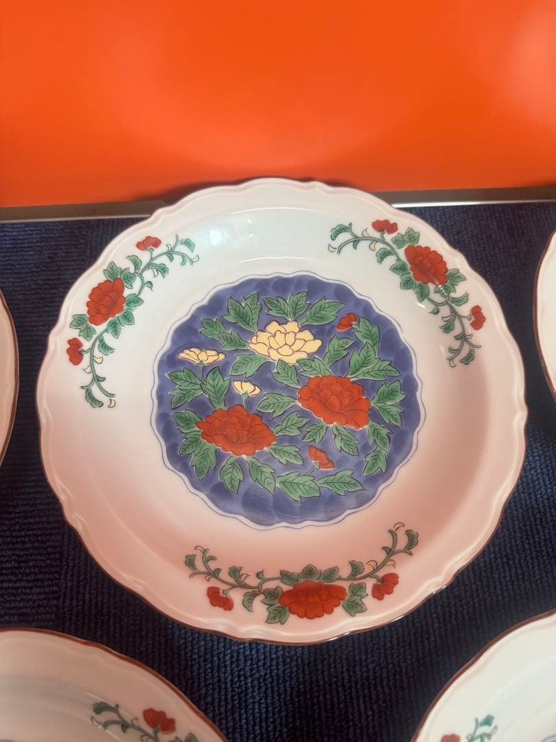 1946 有田焼　龍峰　皿　5客　未使用