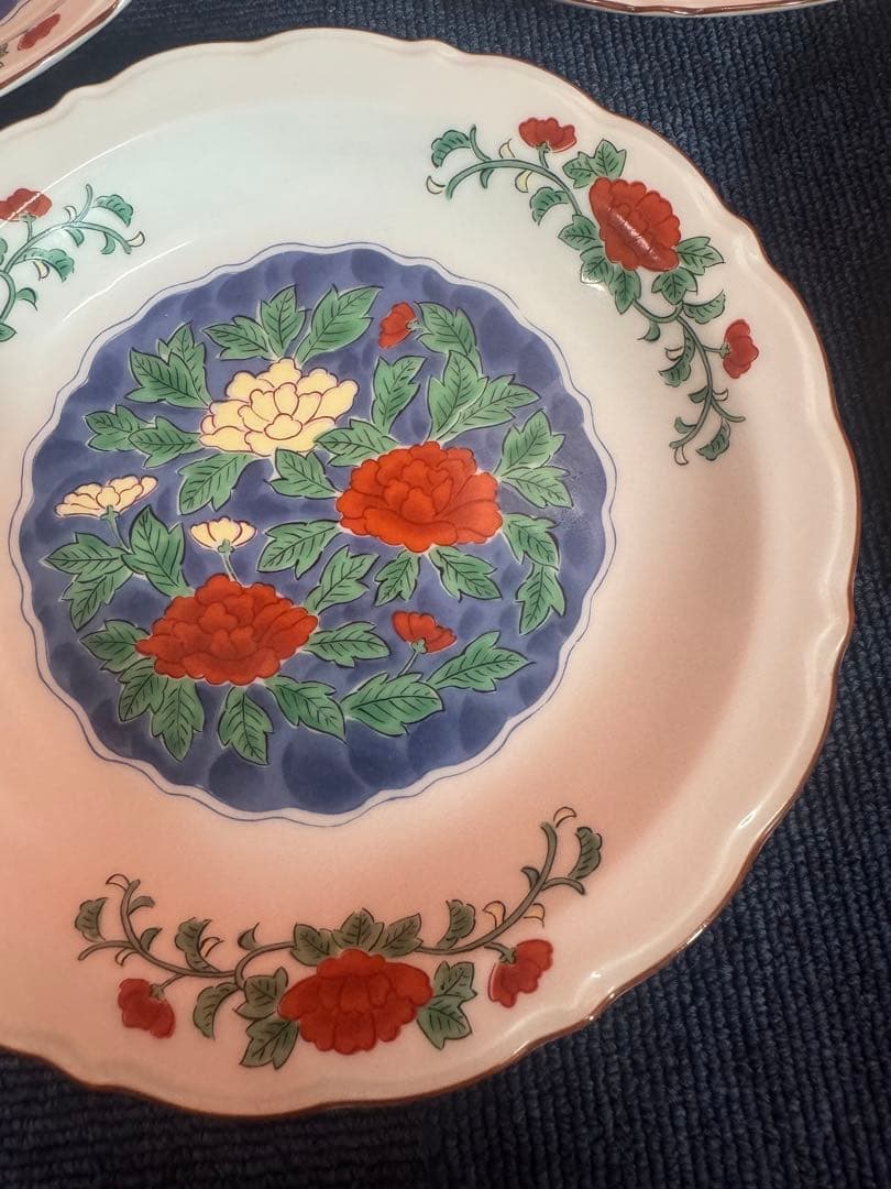 1946 有田焼　龍峰　皿　5客　未使用