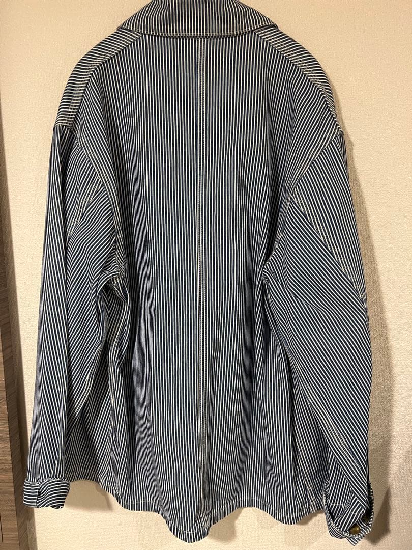 Carhartt ストライプジャケット　デニムカバーオール