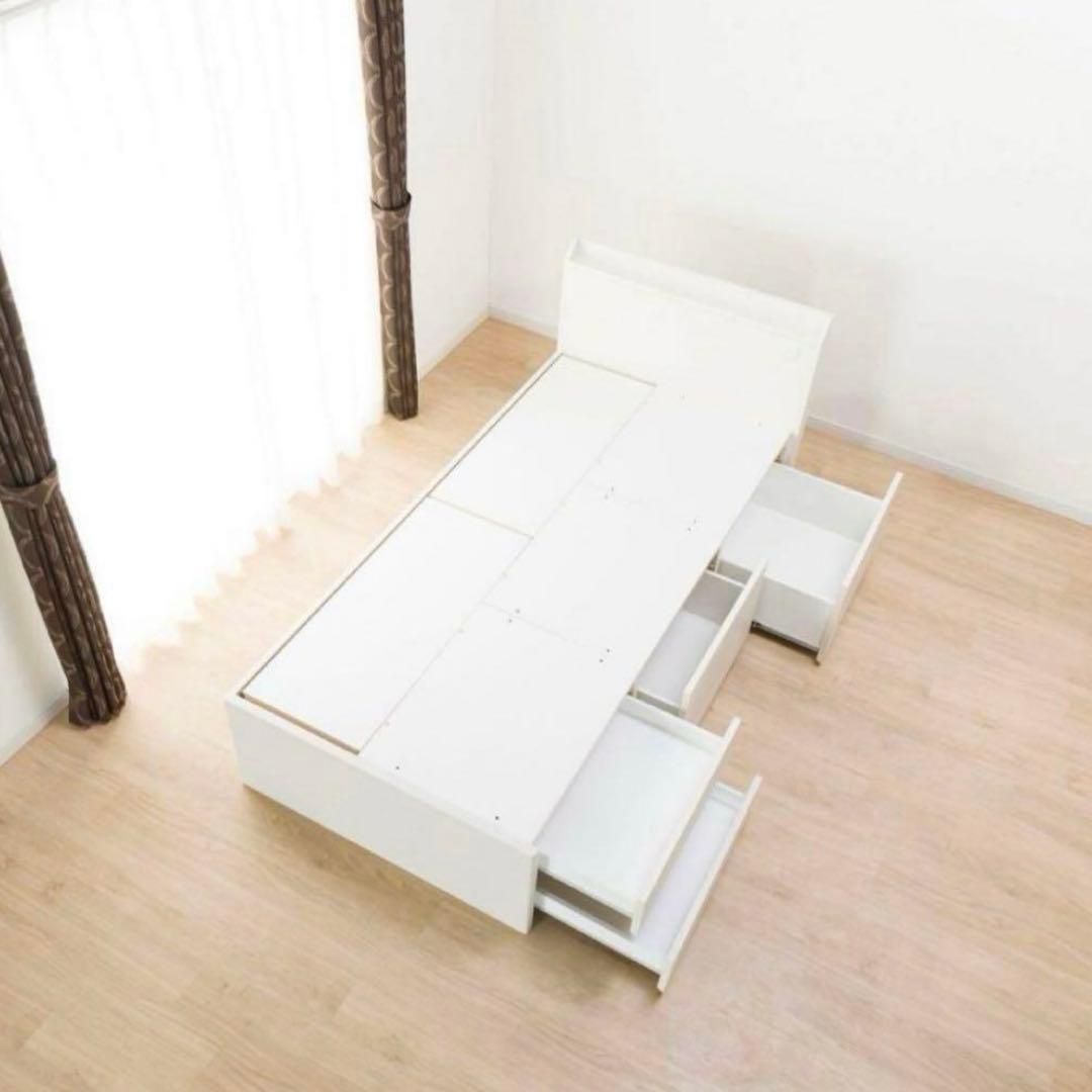 【最終値下げ！】ベッド　フレーム　ニトリ　ジオチェスト　廃盤品